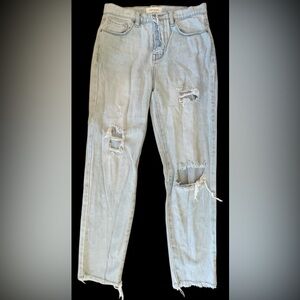 PACSUN Distressed Light Blue Jeans